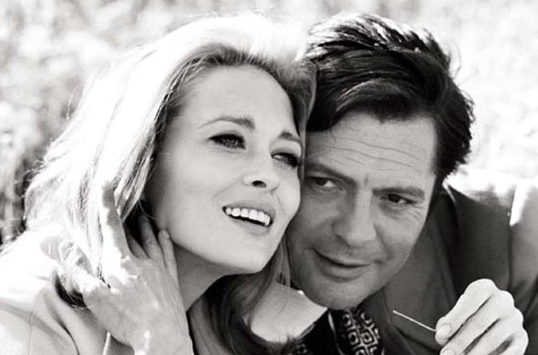 Marcello Mastroianni e Faye Dunaway