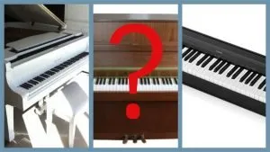 digital keyboard or acoustic piano