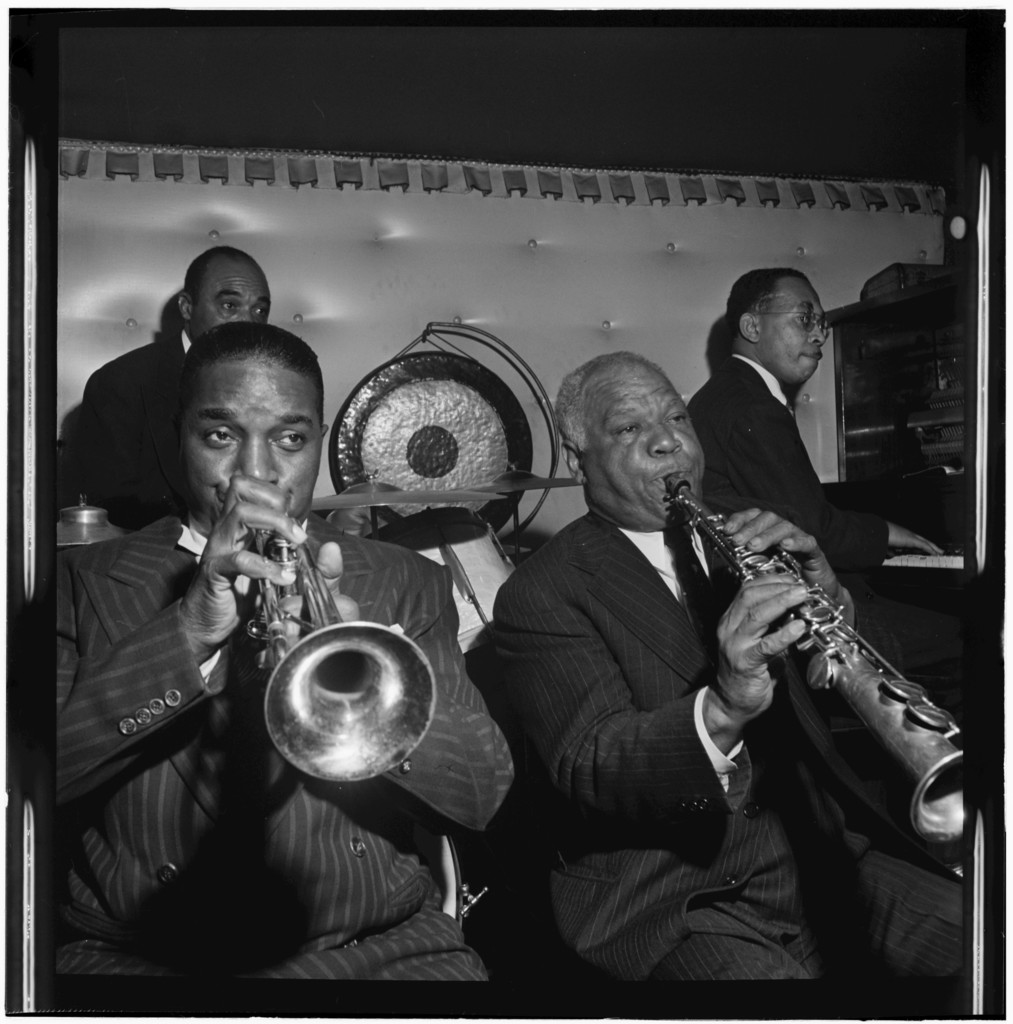 portrait-of-freddie-moore-hot-lips-page-sidney-bechet-and-lloyd-phillips-jimmy