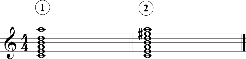 Chord with tensions, major scale and lydian scale