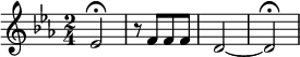 inciso iniziale della 5a sinfonia di Beethoven